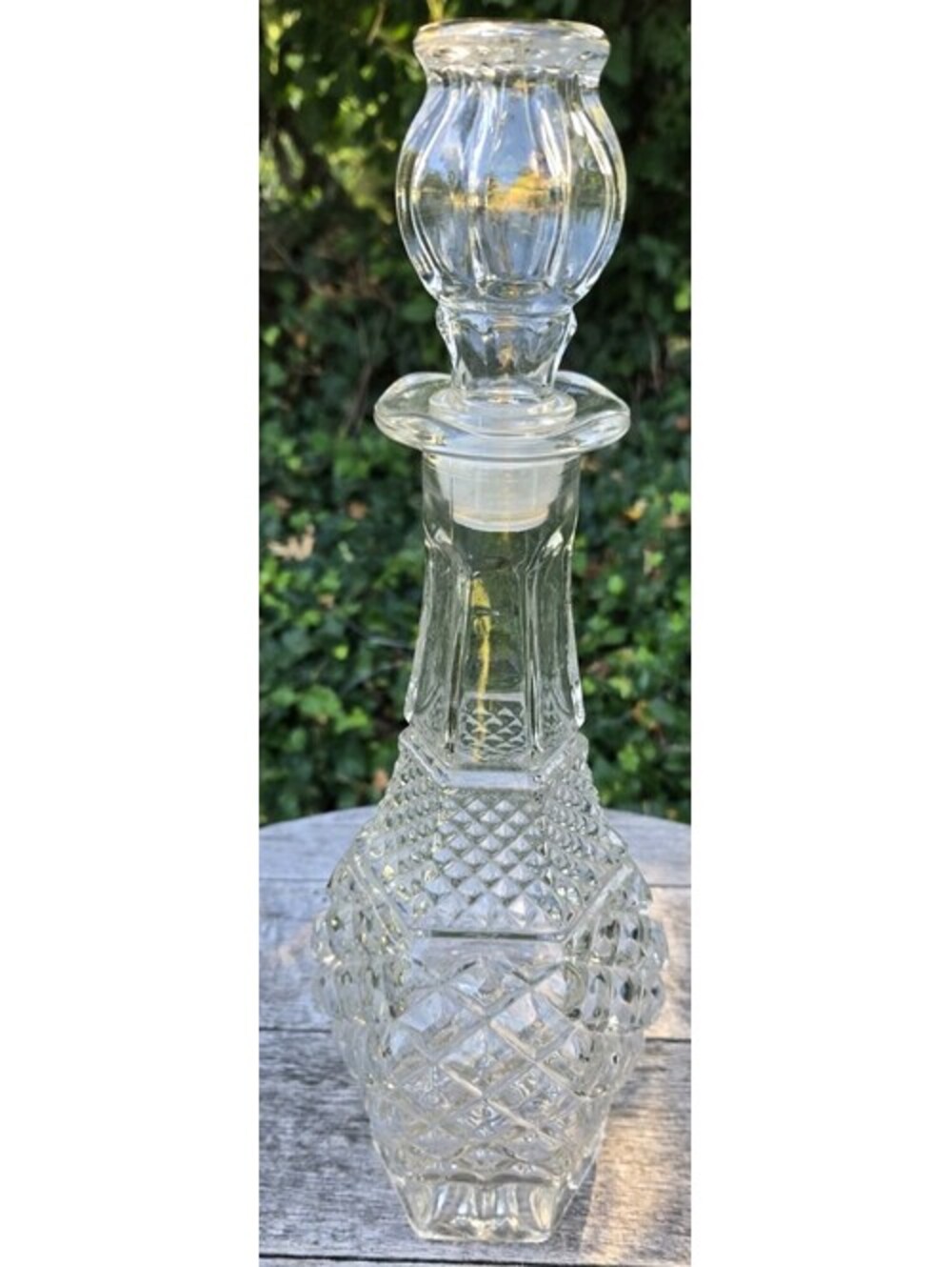Anchor Hocking Wexford Clear Crystal Glass Wine Decanter Bottle With Stopper 14T